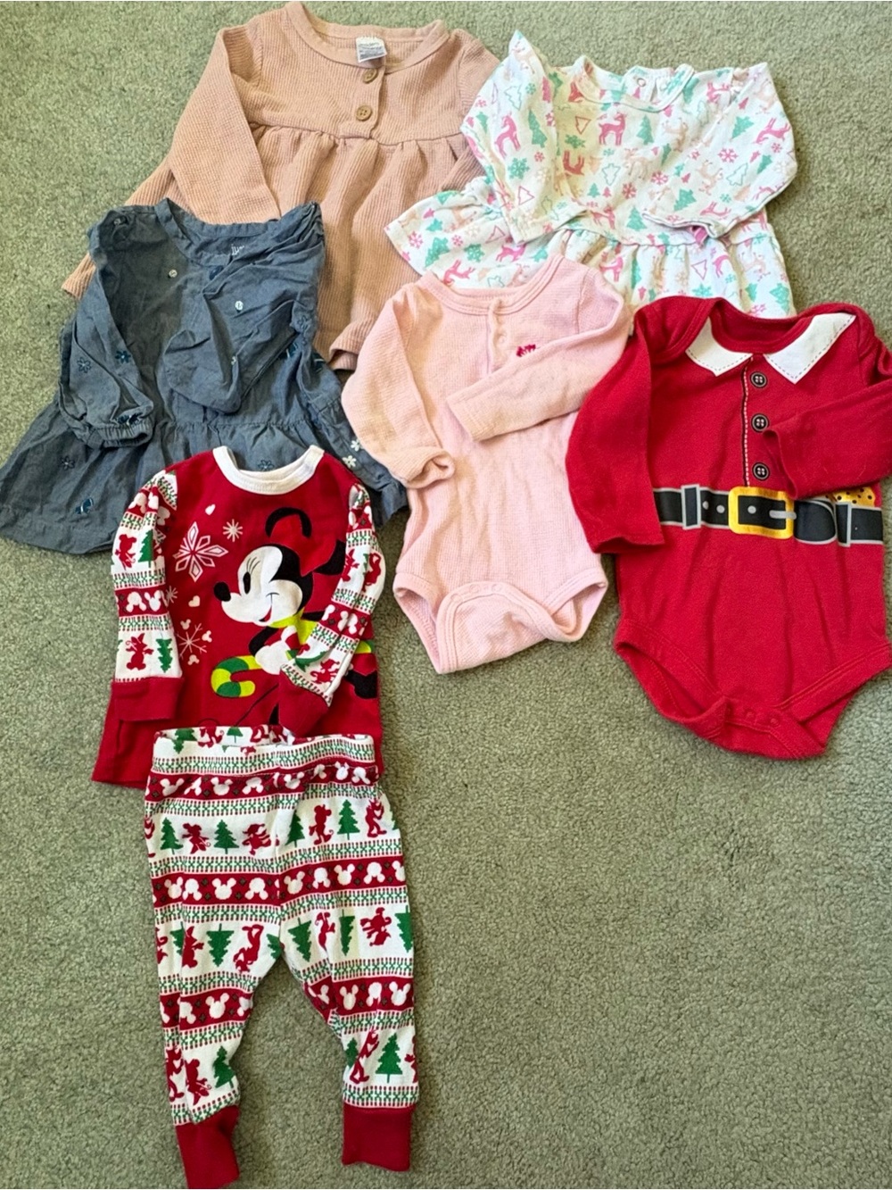Baby Girls Lot Of 6-9 Months Seven Assorted pieces